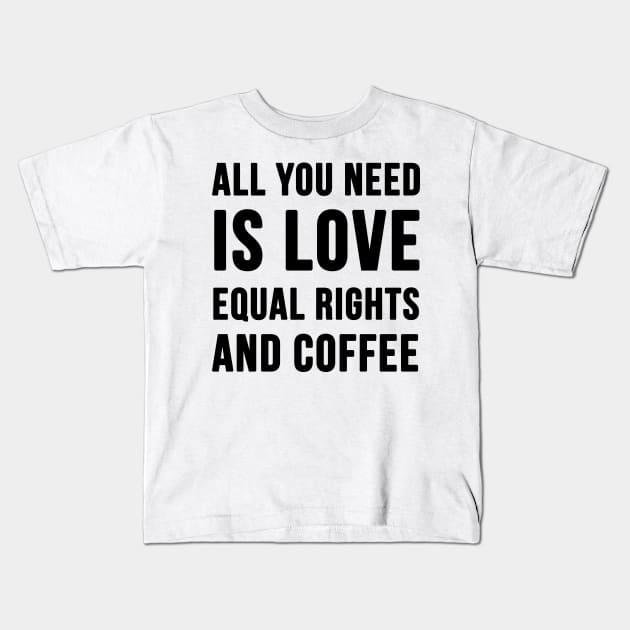 All You Need Is Love Kids T-Shirt by hothippo